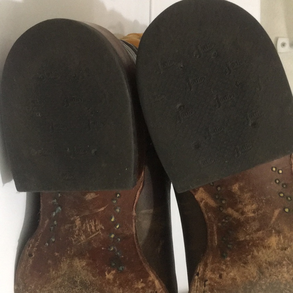 Justin Square Toe Boots EUC Cowboy Western - Picture 6 of 9